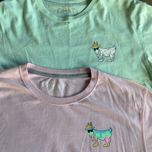 GOAT USA Ice Cream tee shirt set of 2